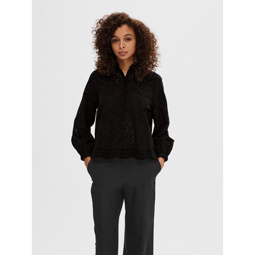 Selected Femme Tatiana Skjorte, Black, 40