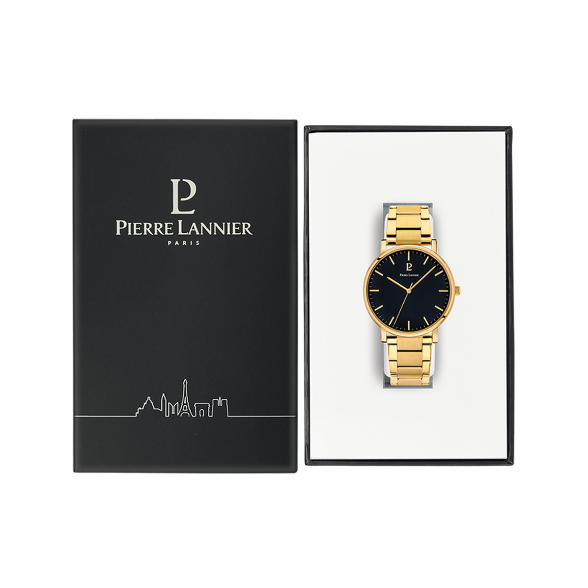Montre PIERRE LANNIER Essential homme bracelet acier doré