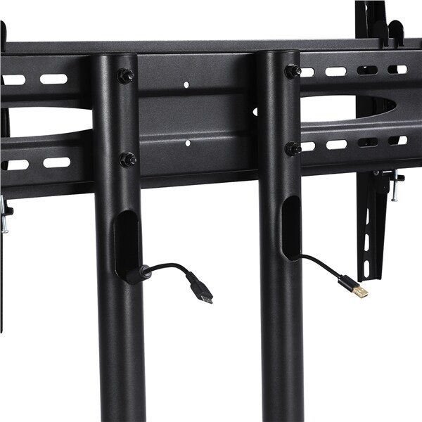Yaheetech Mobil TV Wagen Trolley 32-65 Zoll Universal TV Ständer Standfuß höhenverstellbar Fernsehtisch mit Halterung für LCD LED schwenkbar VESA:200x200 mm, 400x400 mm, 600x400 mm bis 50 kg