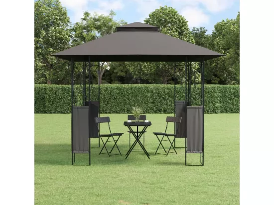 Belvédère avec toit anthracite 300x300x270 cm acier