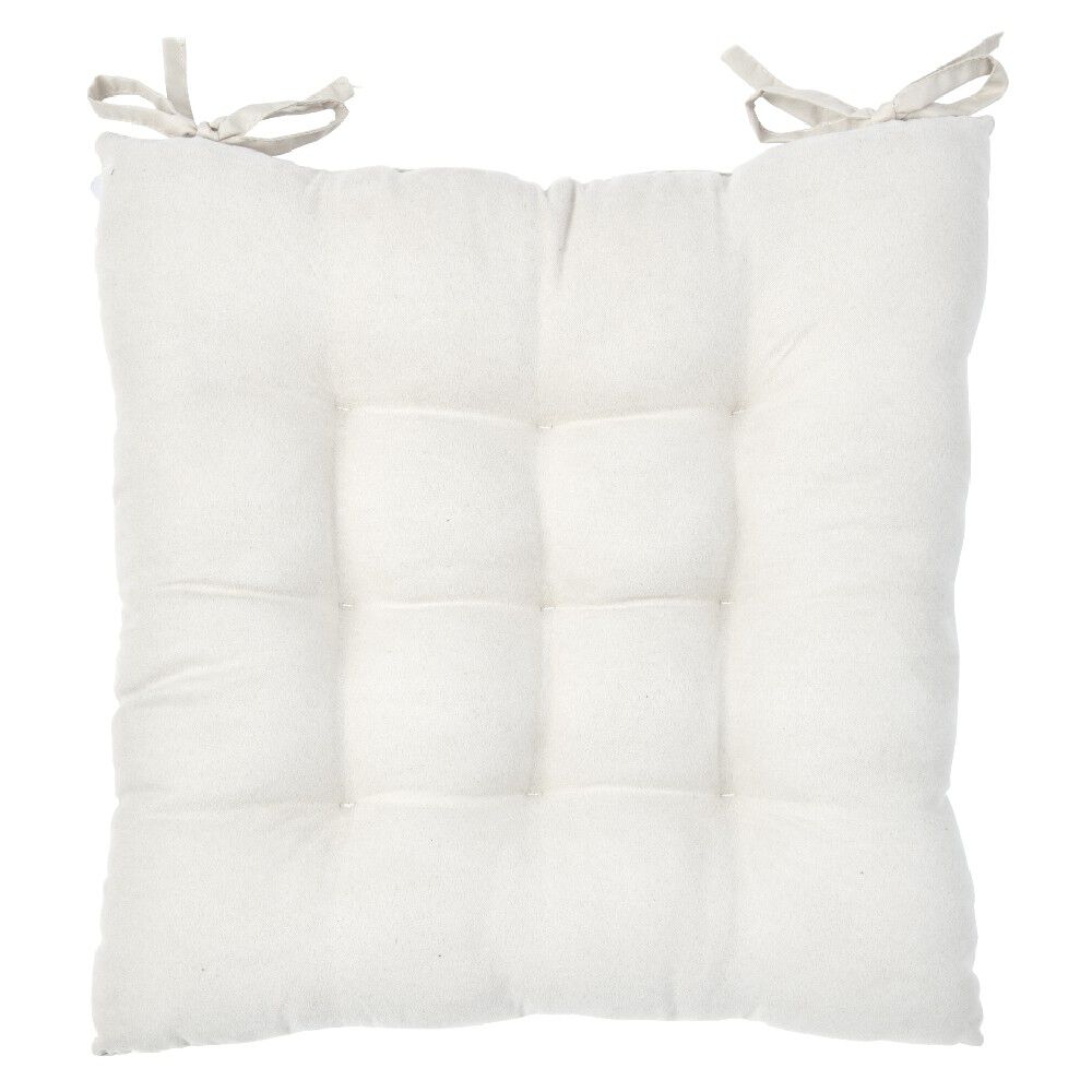 Dessus de chaise matelassé écru