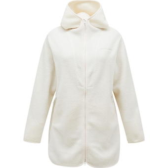Peak Performance Pile Long Zip Fleecejacke Vintage White Damen