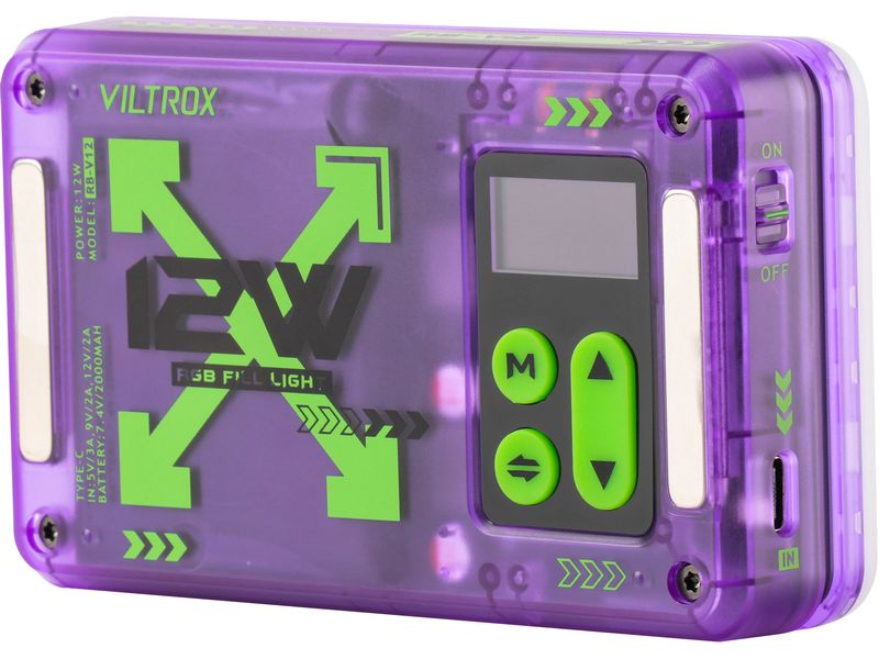 Viltrox Videoleuchte RB-V12 RGB LED Light Panel Magnetische tragbare RGB-LED-Leuchte