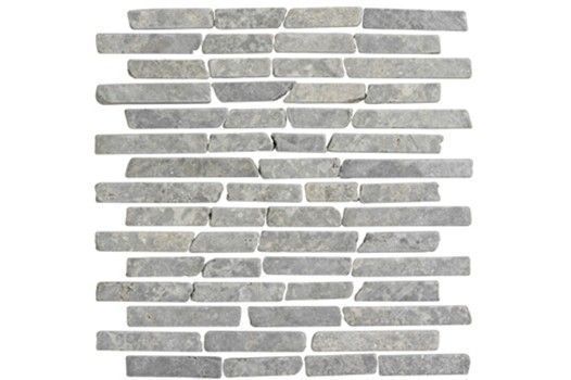Terre d'Azur Grey marble mozaiek stroken 30x30
