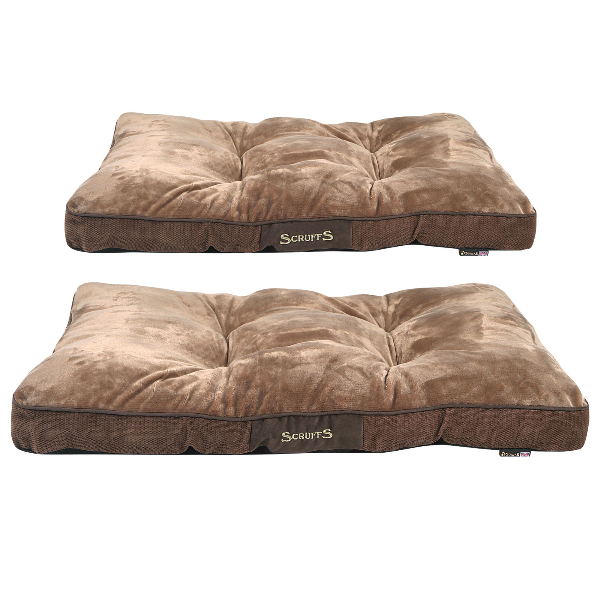 Hundekissen SCRUFFS® Chester - sehr kuschelig - Anti-Rutsch-Noppen - waschbar - 80x58x6cm