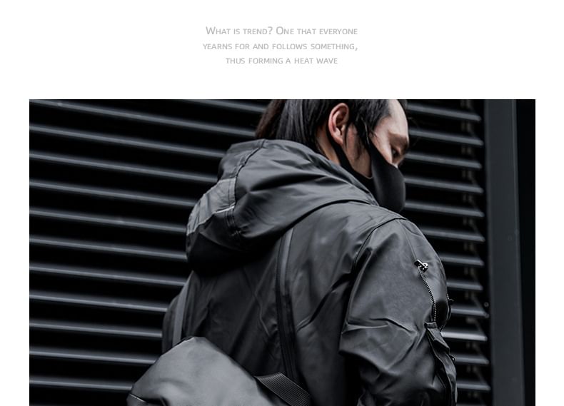 Wavecho - Effen Messenger Bag met Gesp