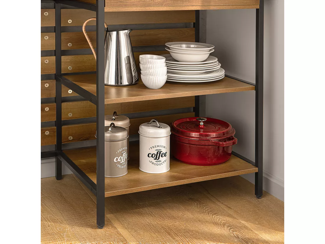 Table de Cuisine Meuble de Rangement Cuisine Comptoir de Cuisine, FSB71-PF