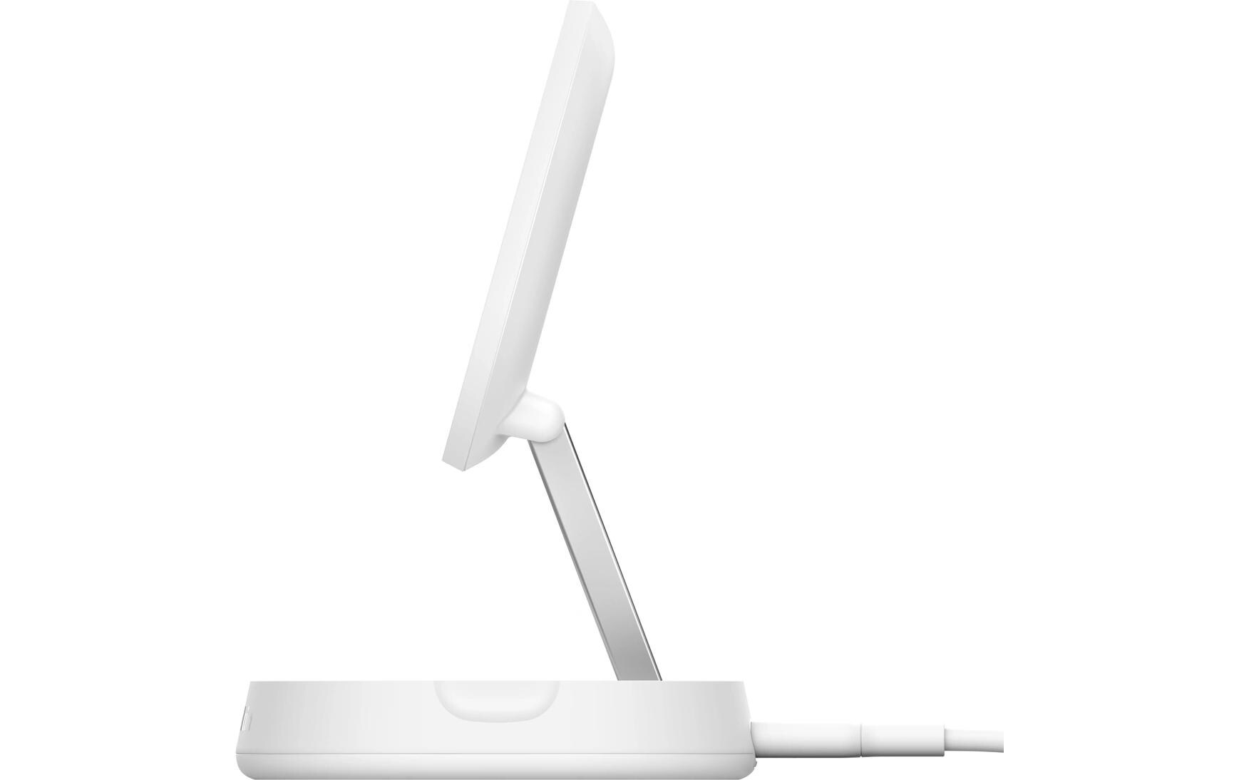 Wireless Charger Boostcharge Pro Qi2 WeissVerstellbare kabellose magnetische Ladestation mit Qi2