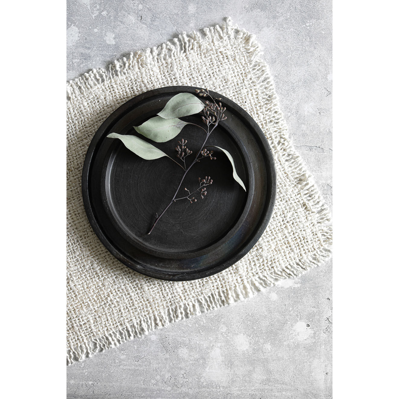 Bazar Bizar 4 Sets de table Oh My Gee crème - 50x35 cm