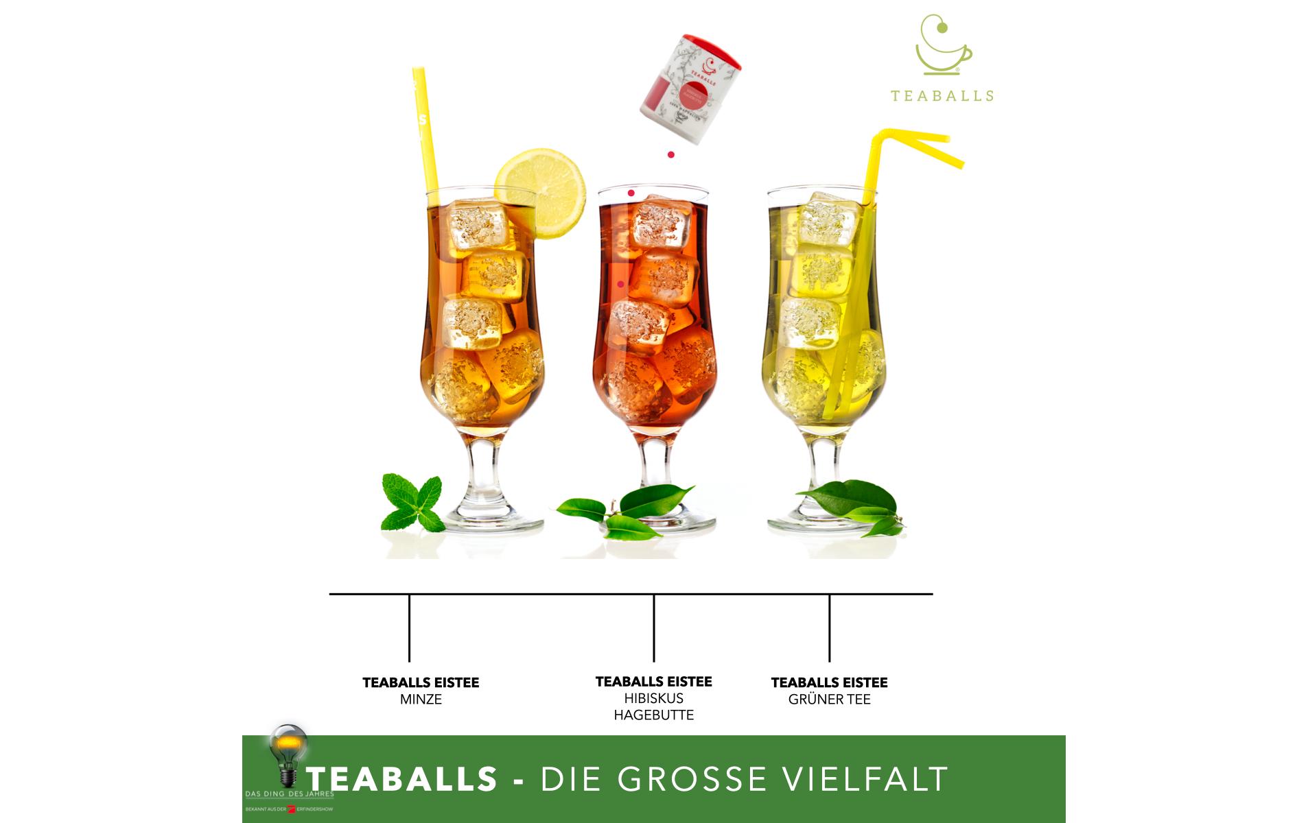 Teaballs Ingwer Naturtrüb 30-75 TassenPraktischer Instant Tee in Tablettenform