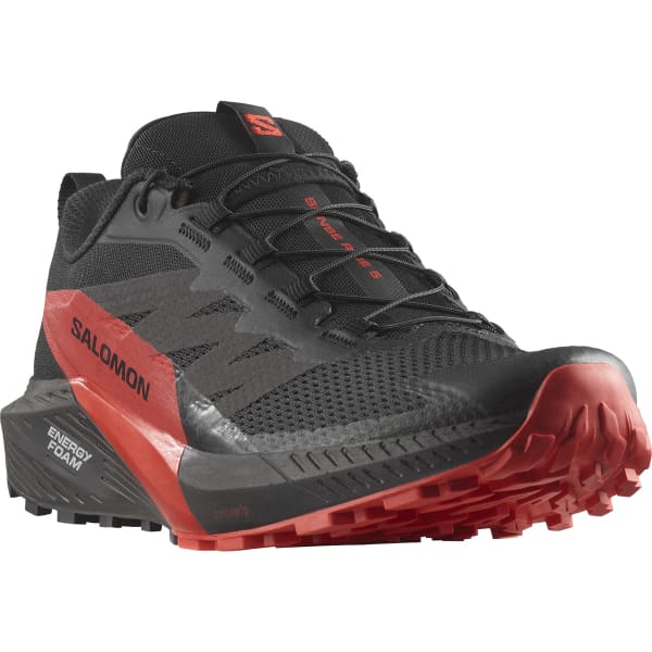 Chaussure trail SALOMON SENSE RIDE 5 BLACK/FIERY RED/BLACK