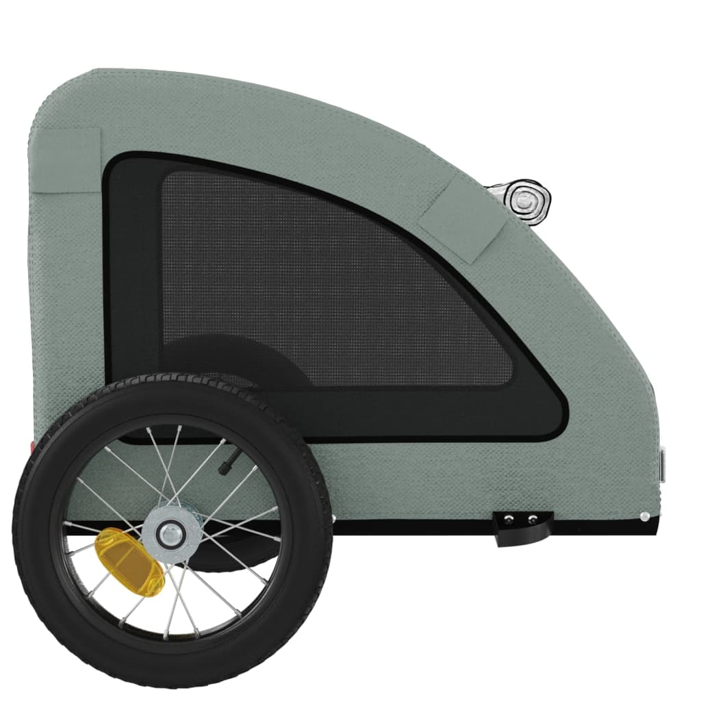 Remorque de vélo pour animaux de compagnie gris