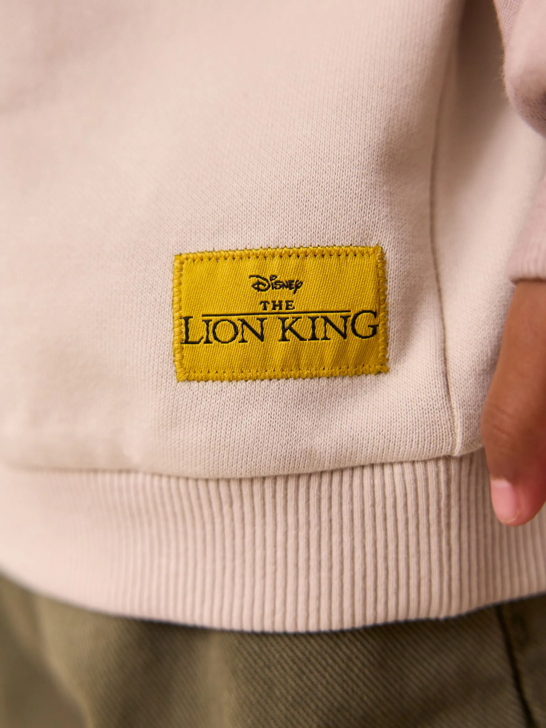 Pastelgeel - Sweatshirt met Lion King-print (6mnd -8jr)