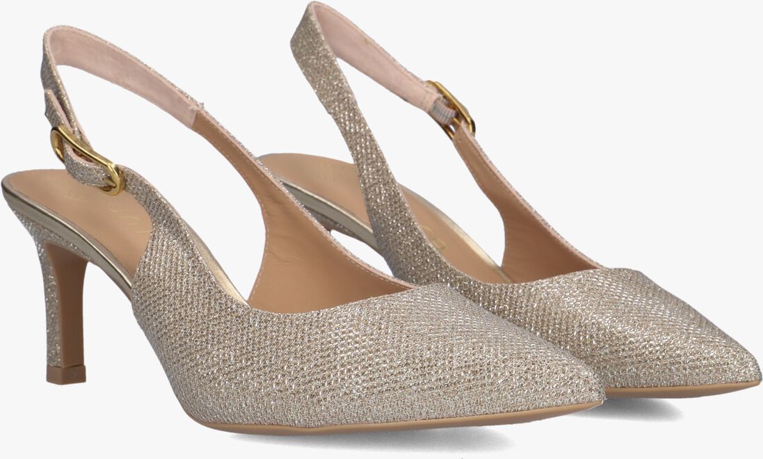 goudkleurig unisa slingbacks lanz