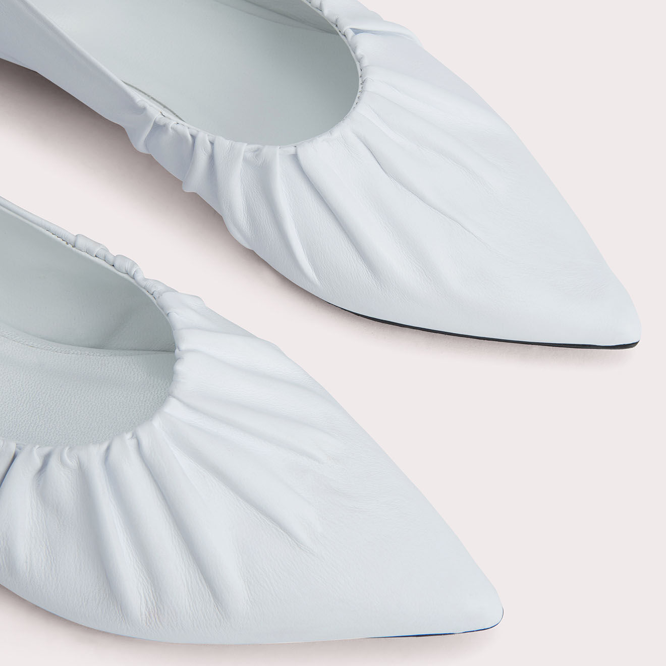 By Far Ballerines en Cuir Regina blanches