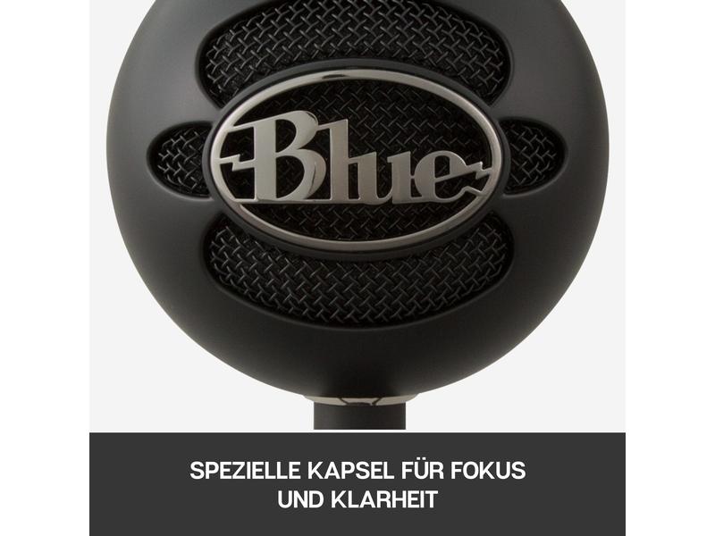 Blue Kondensatormikrofon Snowball iCE Schwarz Desktop-USB-Mikrofon