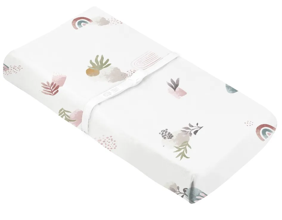 Kushies Couvre à Langer Percale - Floral