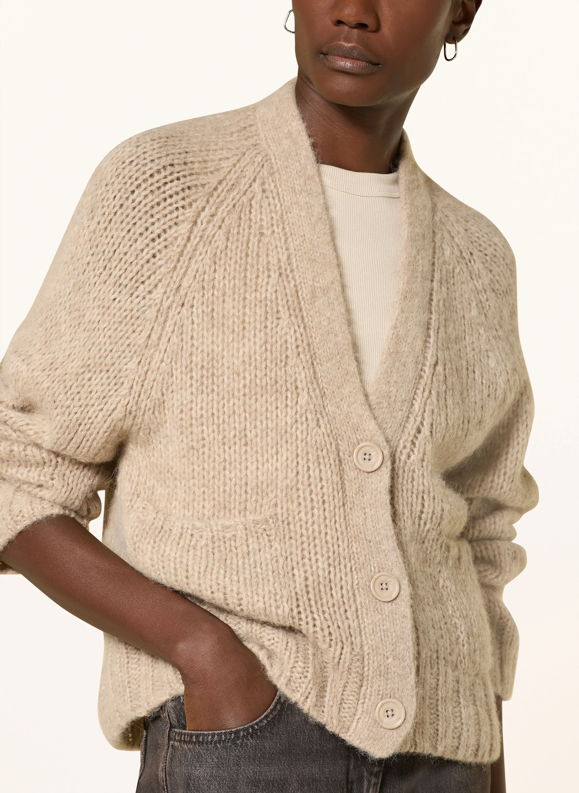 MRS & HUGS Strickjacke mit Alpaka