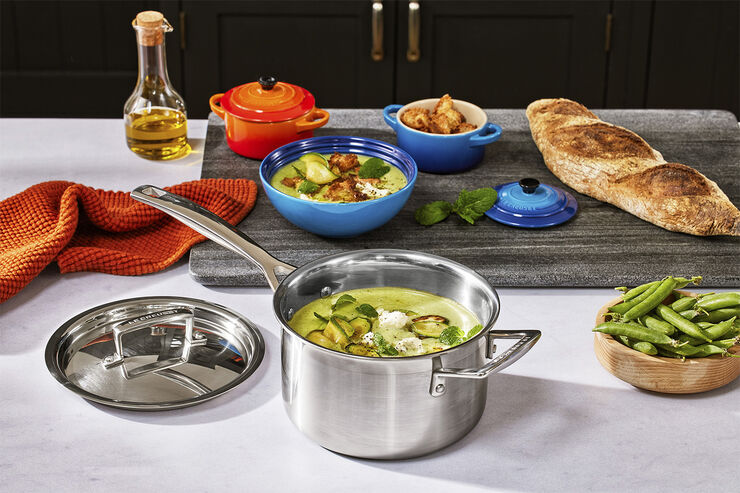 Le Creuset Mini gryde 10 cm Azure Blue Azure blue