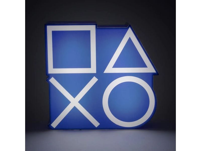 Paladone Dekoleuchte Playstation Icons 2D Batteriebetriebene Dekoleuchte im Playstation Design