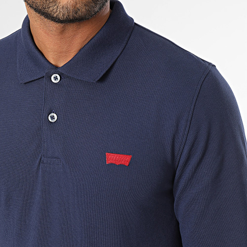 Polo Manches Longues Slim A5797 Bleu Marine