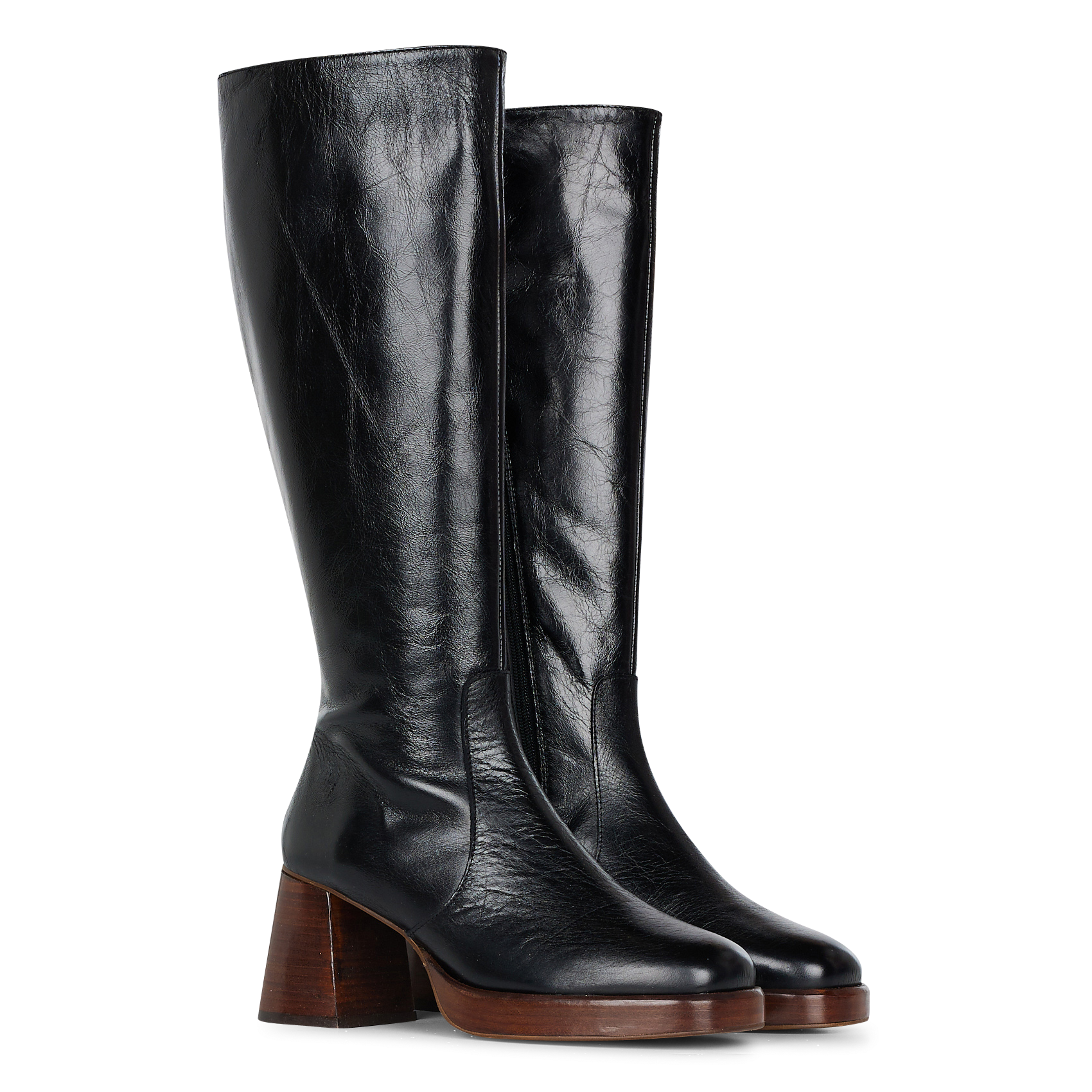 BETINA M - Bottes en cuir | Noir