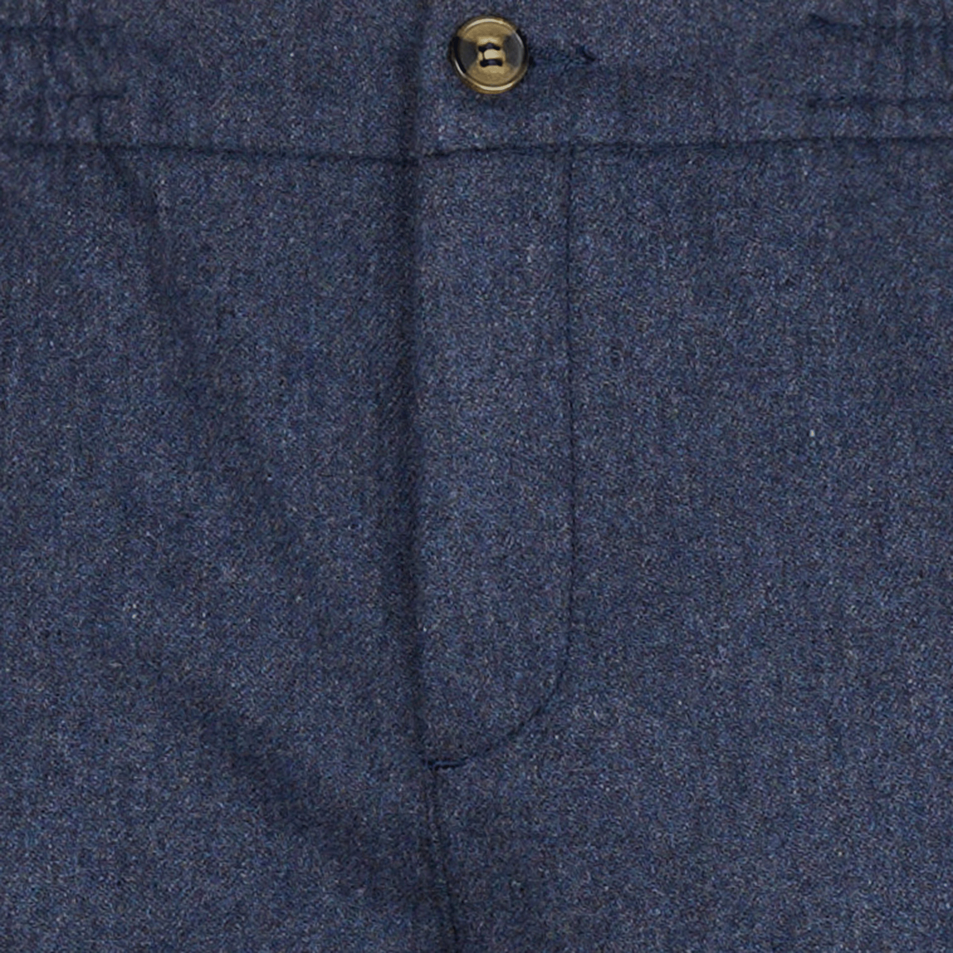 DREUILLE - Pantalon droit en laine mélangée | Bleu