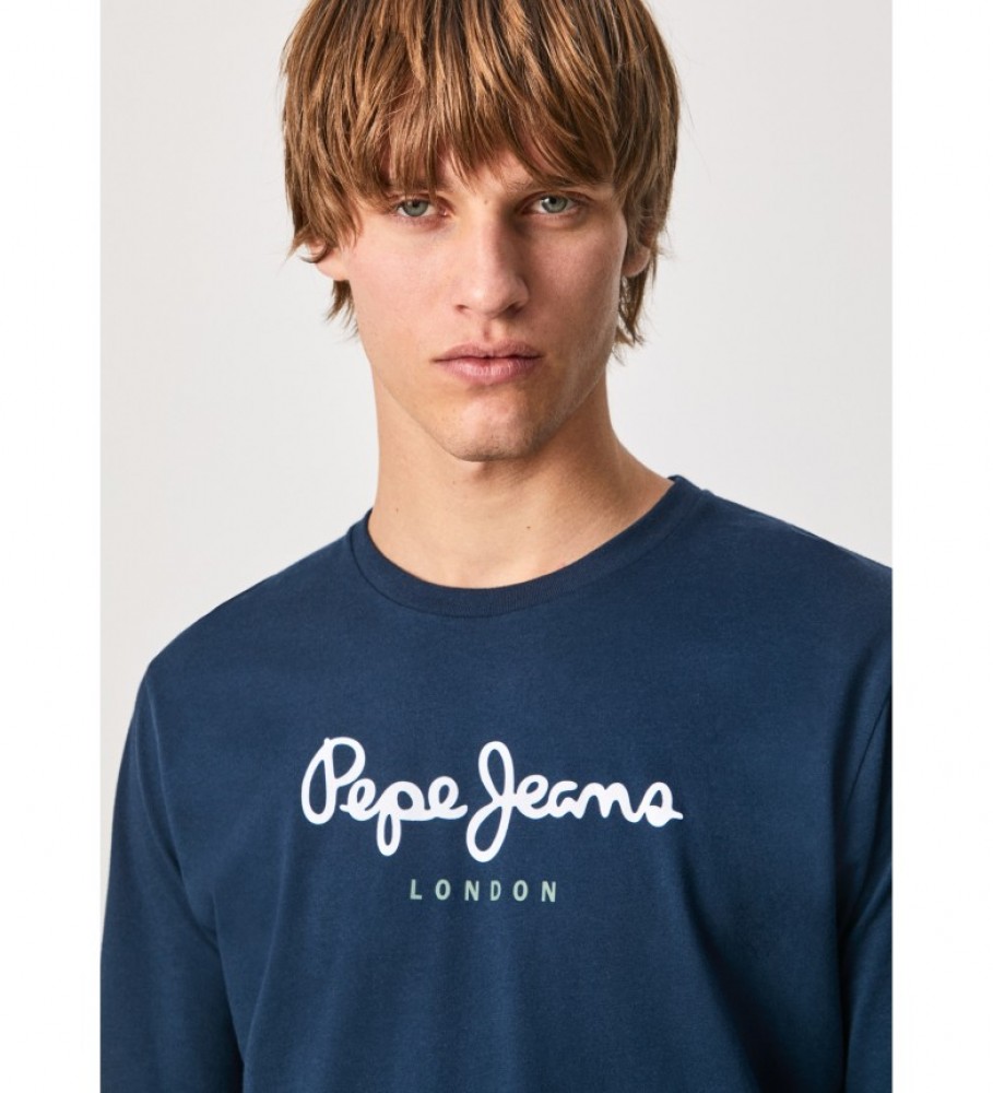 Pepe Jeans Camiseta Eggo Largo N azul marinho