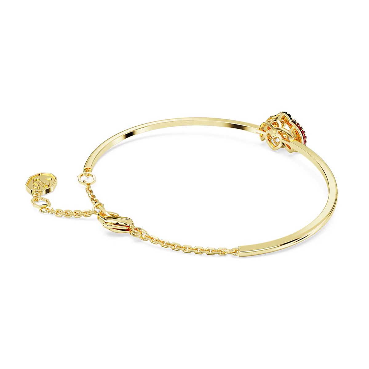 Bracelet jonc Swarovski Idyllia coccinelle rouge