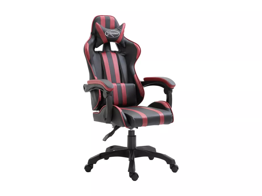 Chaise de jeu Rouge bordeaux Similicuir