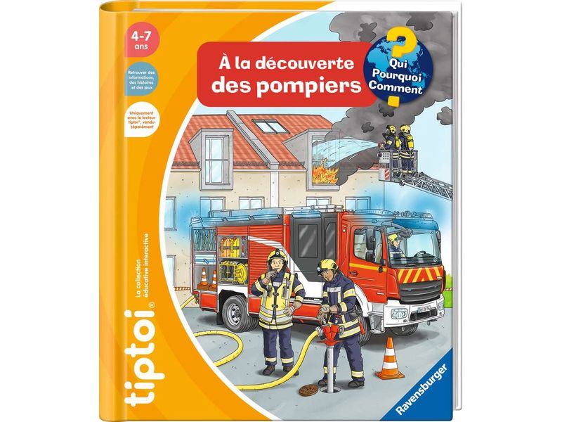 tiptoi Lernbuch Je découvre les pompiers -FR- Interaktives Buch für Kinder