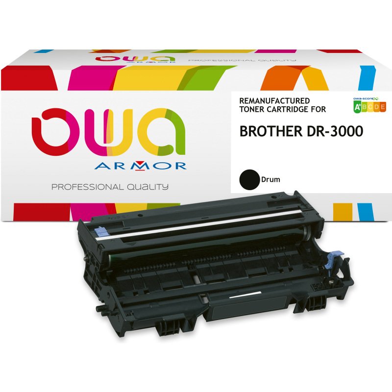 Tambour remanufacturé OWA - standard - Noir - pour BROTHER DR-3000