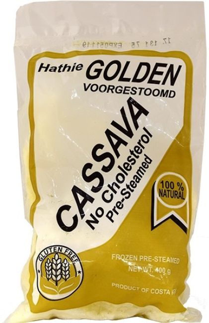 Hathie Bevroren Voorgestoomde Cassava Glutenvrij 400g