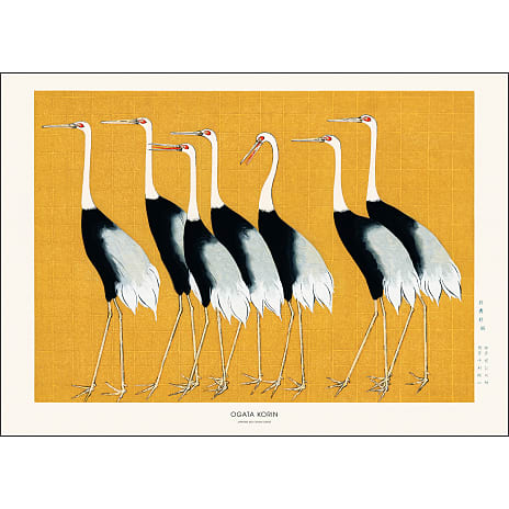 Japanese Red Crown Crane - 70x100 cm