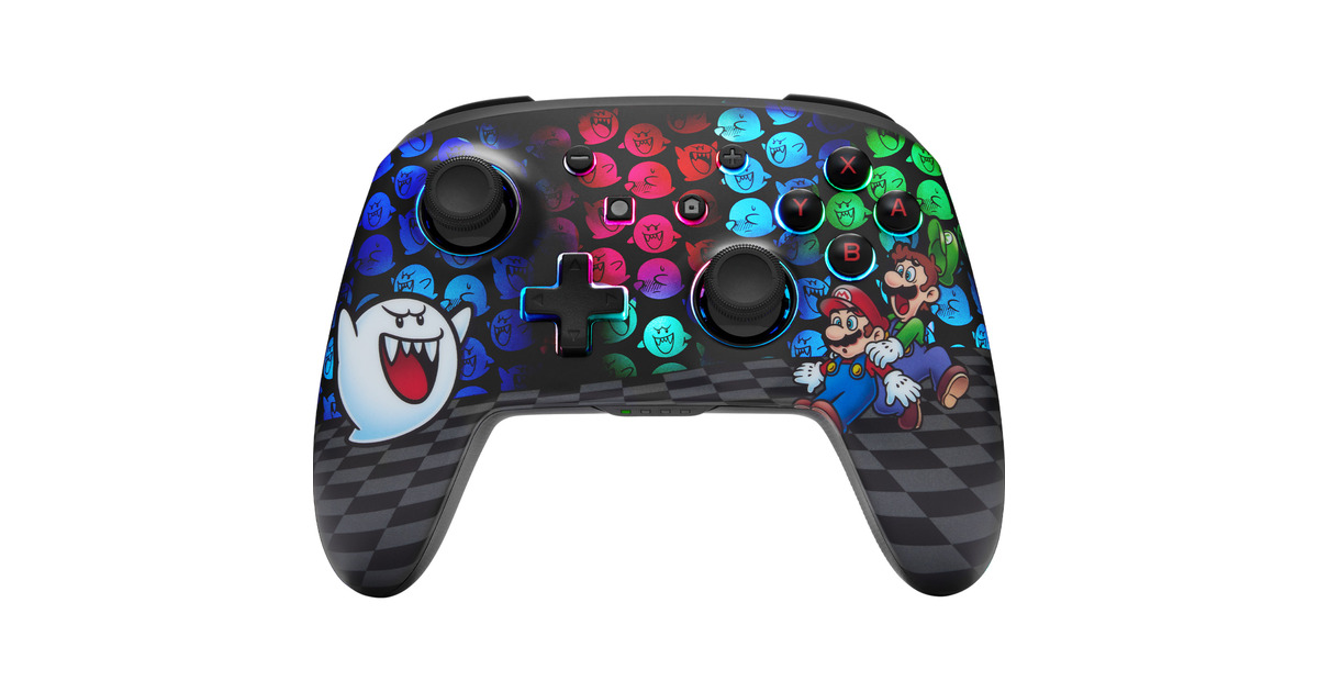 PowerAEnhanced Wireless Controller for Nintendo Switch with Lumectra - Mario Peek-A-Boo  (Zwart/wit)