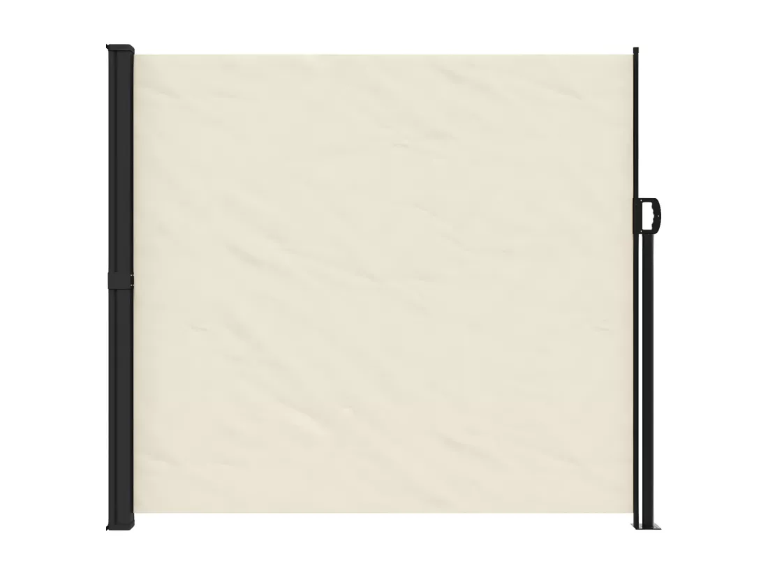 Auvent latéral rétractable crème 180x500 cm