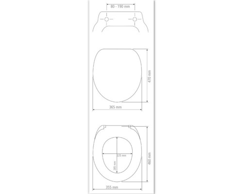 Wenko Exclusive No. 9 toiletzitting met soft-close mechanisme, wit, 24339100