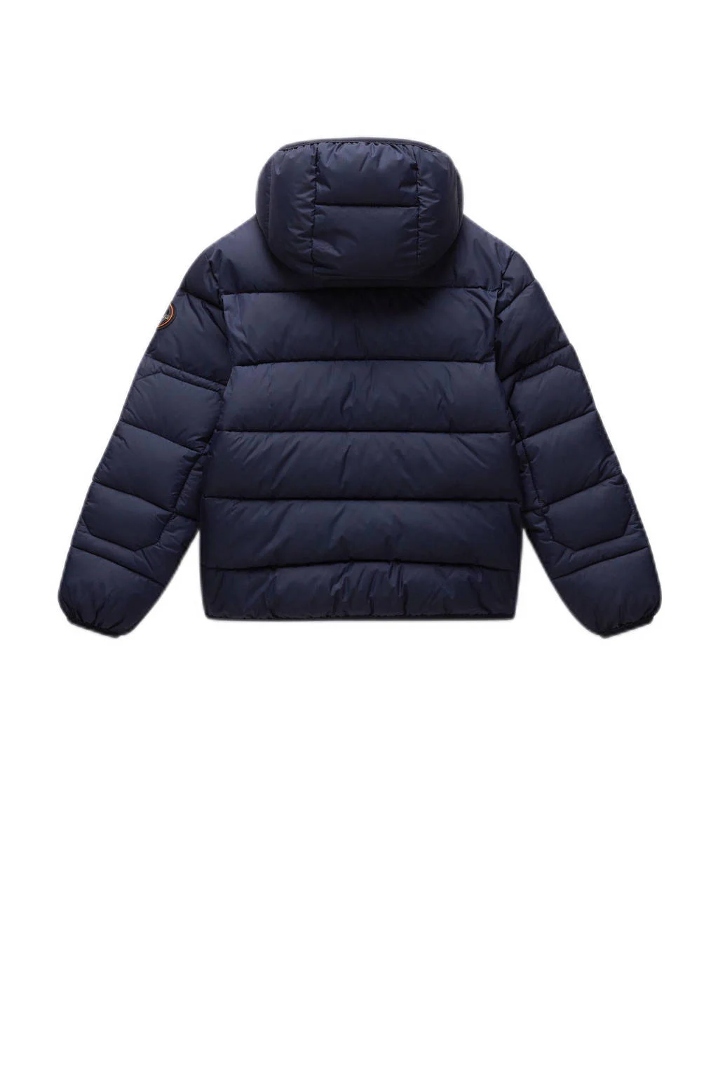 Napapijri gewatteerde winterjas met logo blauw