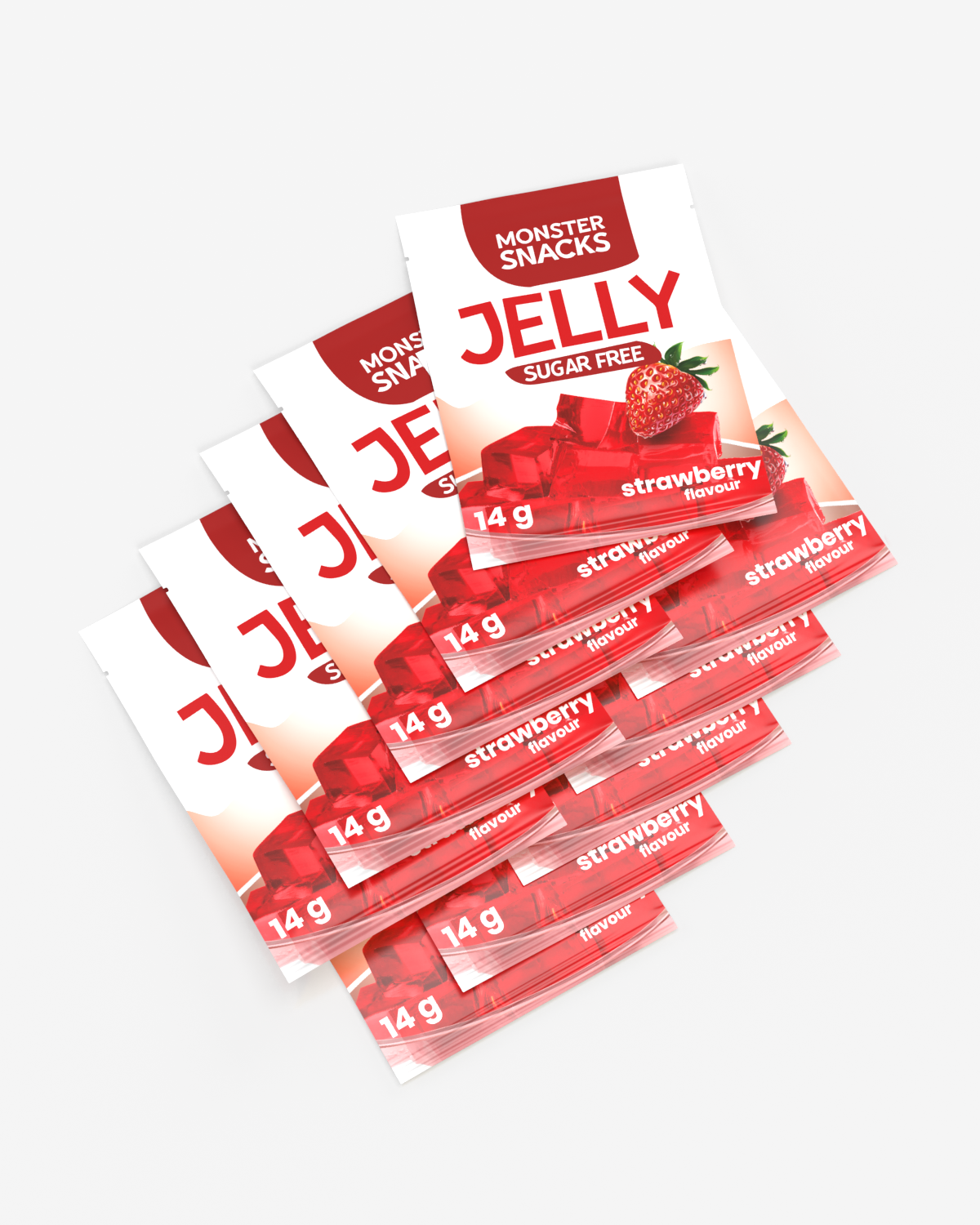 Monster Sugar Free Jelly - Seductive Strawberry 10x14g