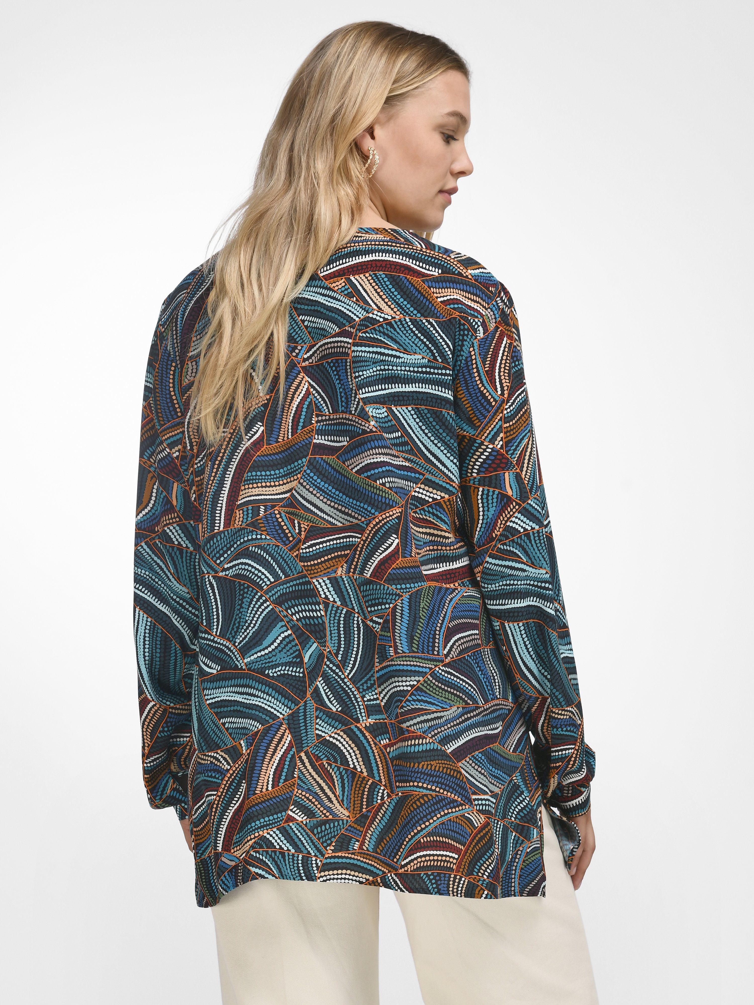 Bluse mit Rundhals-Ausschnitt