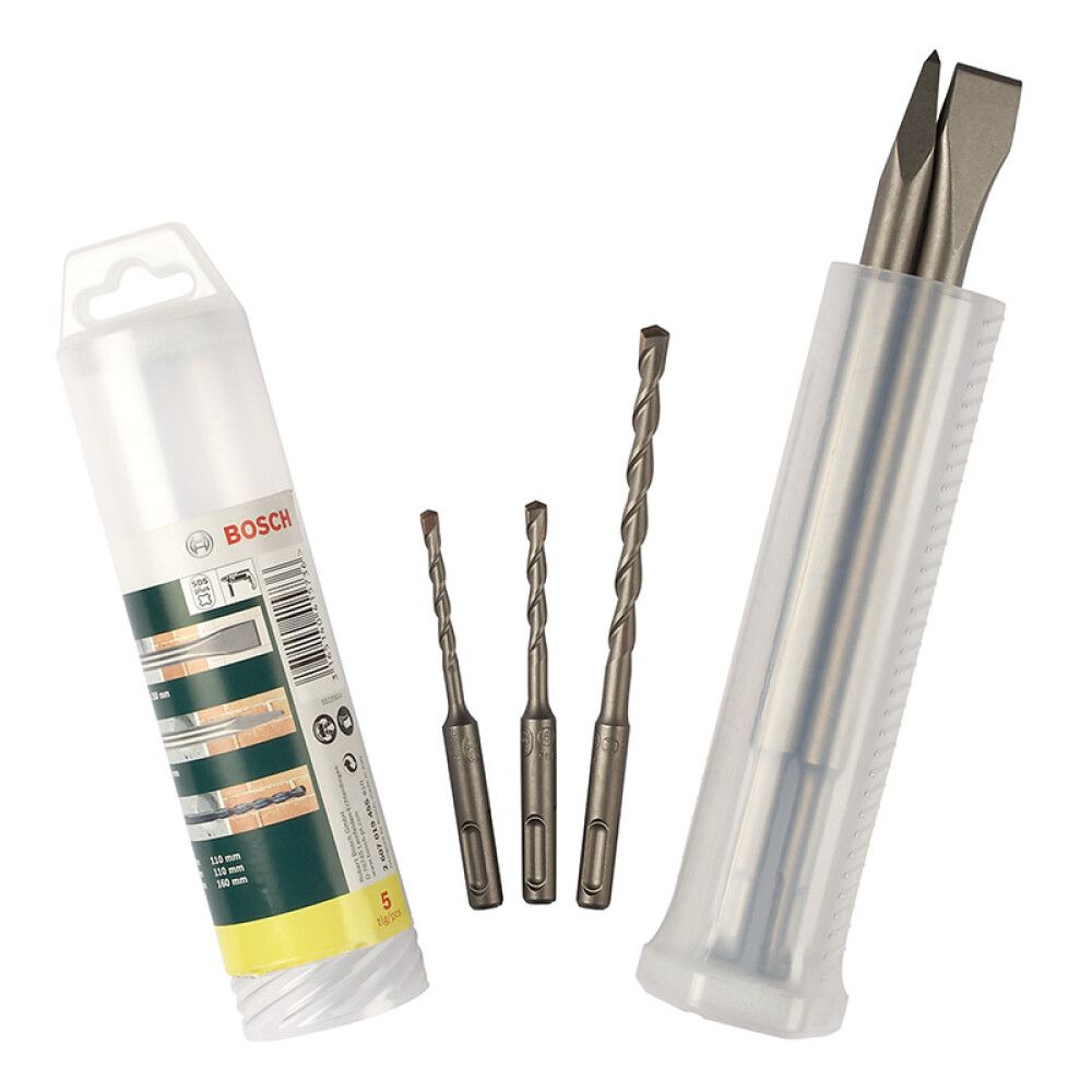BOR-/MEISELSETT BOSCH SDS-PLUS 5-DELER