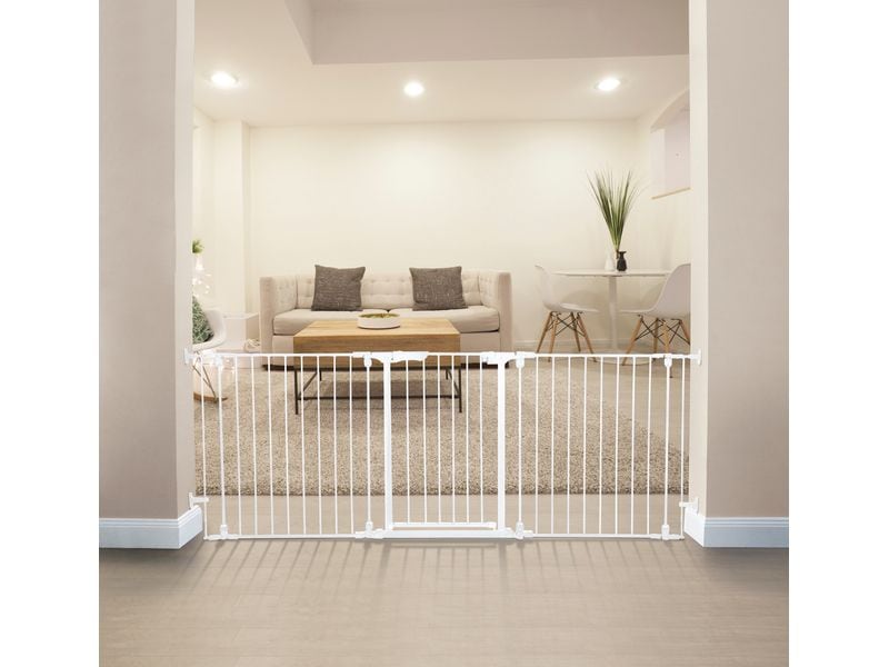 DREAMBABY Türschutzgitter Discovery 3 74.5 cm - 195 cm 3-Paneele Adapta Schutzgitter