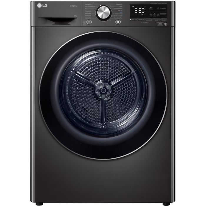 LG Wärmepumpentrockner RT80V9B Schwarz