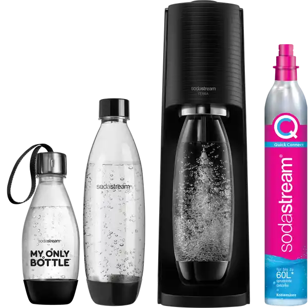 Terra Wassersprudler Vorteilspack schwarz
