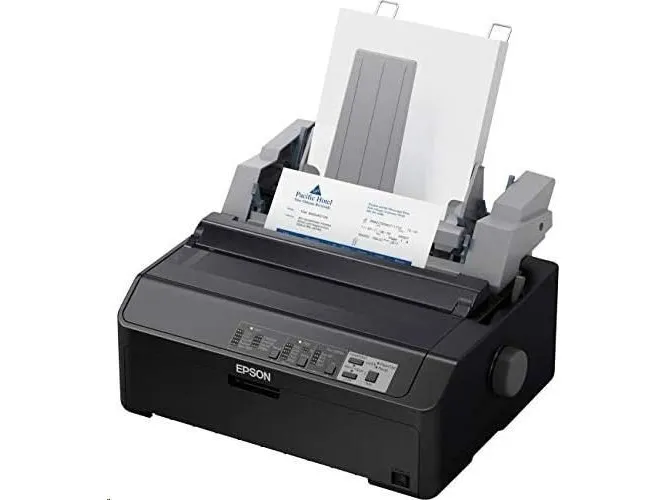 Epson LQ 590IIN - Printer - S/H - dot-matrix - Rulle (21,6 cm), JIS B4, 254 mm (bredde) - 360 x 180 dpi - 24 pin - op til 584 tegn/sek. - parallel, USB 2.0, LAN, seriel