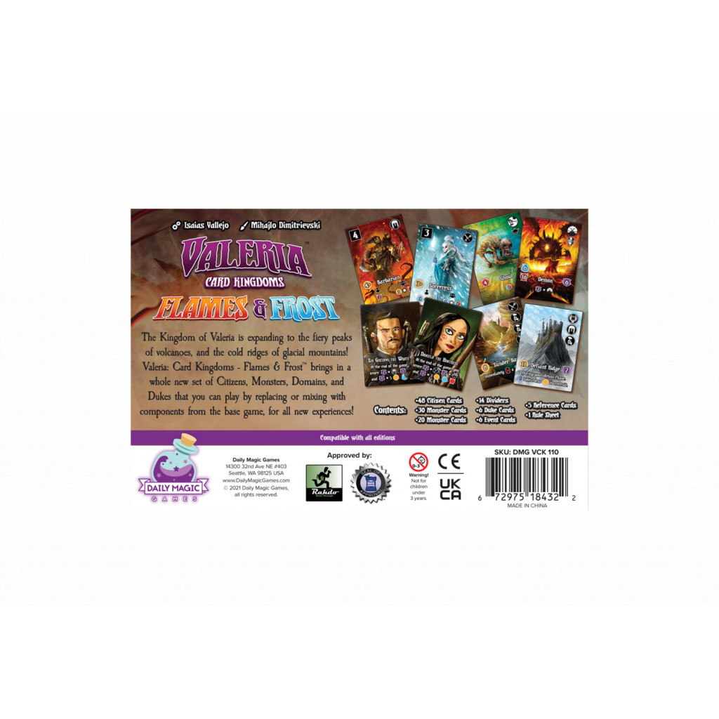 Valeria: Card Kingdoms 2nd Edition - Flames & Frost