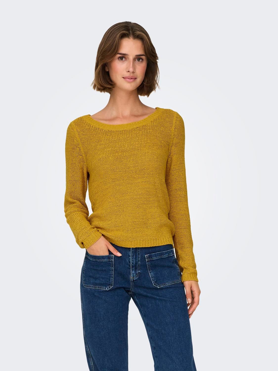 ONLGEENA Strickpullover Golden Spice