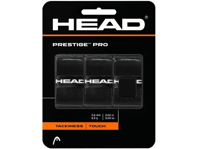 HEAD Tennis Grip Prestige Pro 3er-Pack, Schwarz Grip Tapes