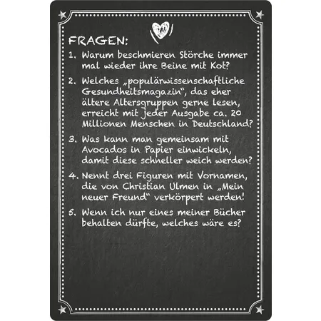 moses. Kneipenquiz - Family & Friends Spezial