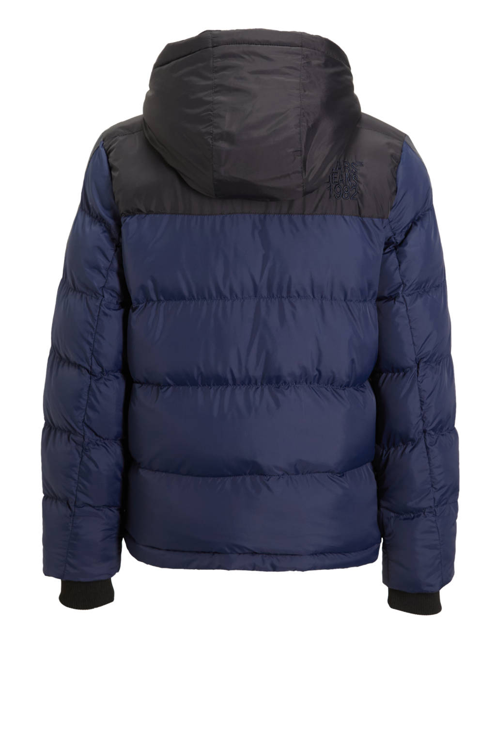 Cars gewatteerde winterjas GAZIL donkerblauw/zwart/grijs
